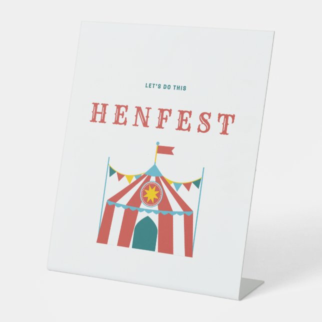 Let's Do This HENFEST - Table Top Sign (Front)