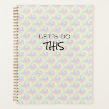 Let's Do This Pastel Tie Dye Pattern Planner