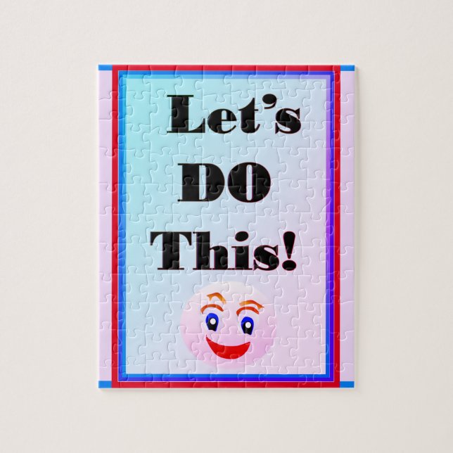 Let's DO This Pink Blue Puzzle (Vertical)