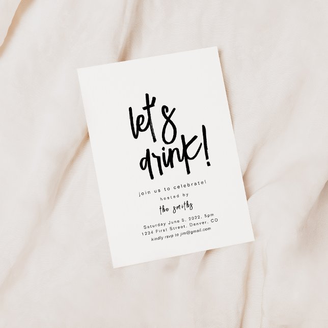 Let's Drink Party Invitation (Creator Uploaded)