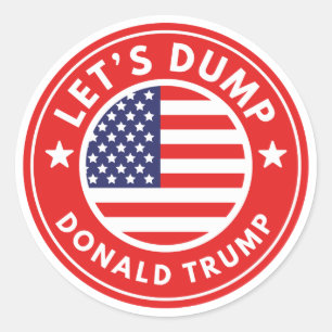 Let's Dump Donald Trump Classic Round Sticker