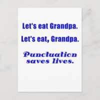 Let's Eat Grandpa Punctuation Saves Lives