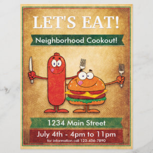 Let's Eat! Neighbourhood Cookout Flyer
