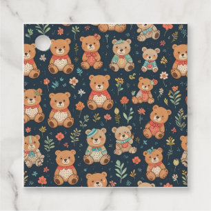 Let's eat with a cute bear favour tags
