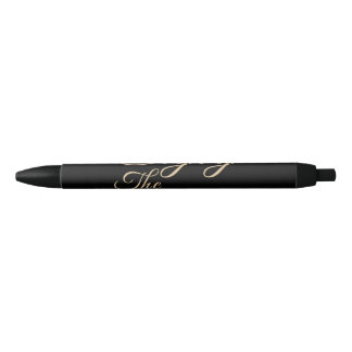 Let's Enjoy the Summer Tropical Hibiscus Flower  Black Ink Pen