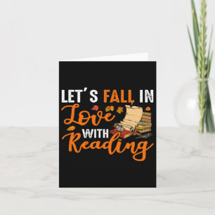 Let's Fall In Love With Reading Fun Books Lovers G Card