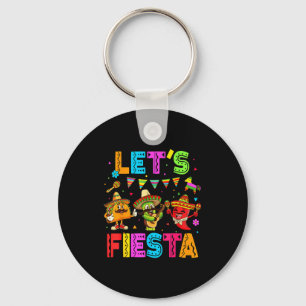Lets fiesta 5 cinco de mayo fiesta squad mexican key ring
