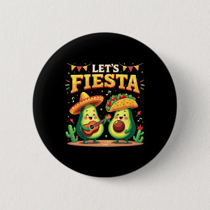 Lets Fiesta 5 Cinco De Mayo For Women Men Boys Gir 6 Cm Round Badge