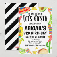 Let's Fiesta Birthday Party Invitation