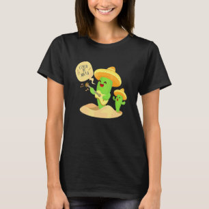 Let's Fiesta Cactus Play Guitar Cinco De Mayo Mexi T-Shirt