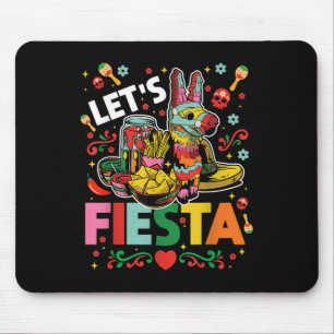 Lets Fiesta Cinco De Mayo Camisa Mexicana Hombre  Mouse Pad