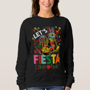 Let's Fiesta Cinco De Mayo Camisa Mexicana Hombre Sweatshirt