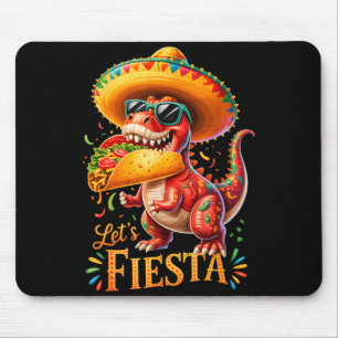 Let's fiesta cinco de mayo dino fun Let's fiesta c Mouse Pad