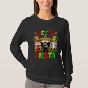 Let's Fiesta Cinco De Mayo Gnomes Mexican Party Po T-Shirt