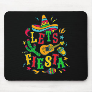 Let's Fiesta Cinco De Mayo Mexican Festival Party Mouse Pad