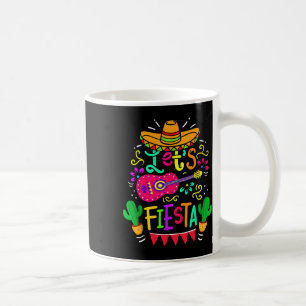 Let's Fiesta Cinco De Mayo Mexican Party Guitar Lo Coffee Mug