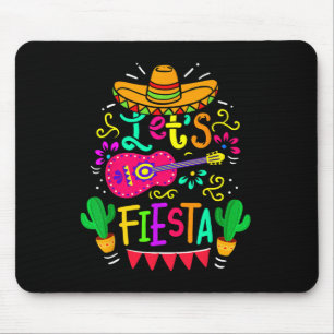 Let's Fiesta Cinco De Mayo Mexican Party Guitar Lo Mouse Pad