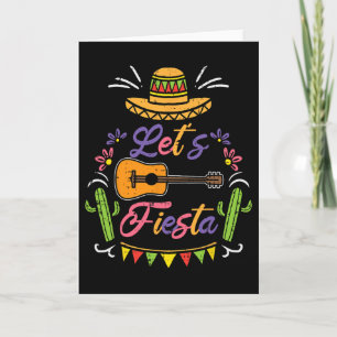 Let's Fiesta Cinco De Mayo Mexican Party Men Women Card