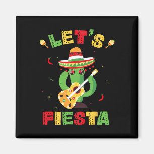 Let's Fiesta Cinco De Mayo Mexican Party Women Kid Magnet