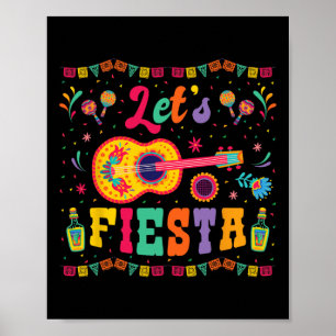 Let's Fiesta Cinco De Mayo Shirts For Women Men Ki Poster