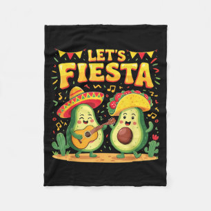 Lets fiesta cinco de mayo women men mexican fleece blanket