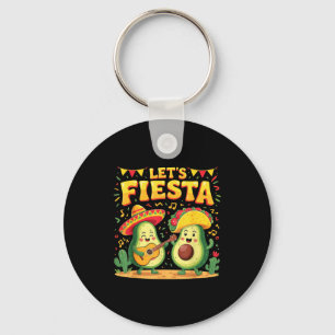 Lets fiesta cinco de mayo women men mexican key ring