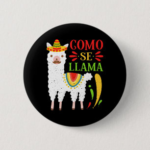 Let's Fiesta Como Te Llamas Cinco De Mayo Como Se 6 Cm Round Badge