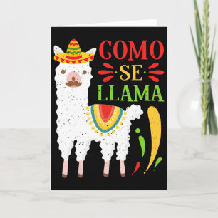 Let's Fiesta Como Te Llamas Cinco De Mayo Como Se Card