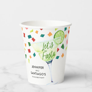 Lets Fiesta Engagement Party Paper Cups