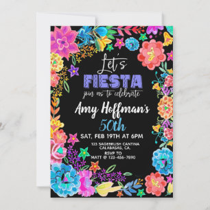 Let's Fiesta, Fiesta Birthday, Invitation