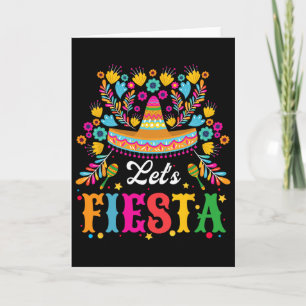 Let's Fiesta Funny Cinco De Mayo Women Men Kids Card