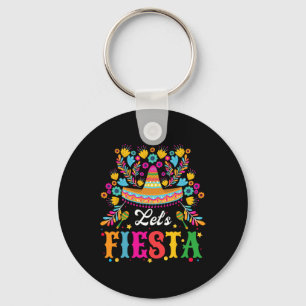 Let's Fiesta Funny Cinco De Mayo Women Men Kids  Key Ring