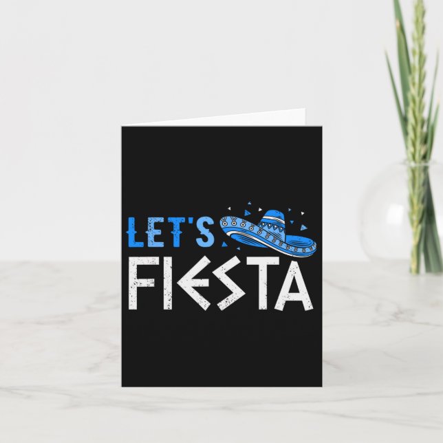Let's Fiesta Funny Greek Easter Cinco De Mayo Somb Card (Front)