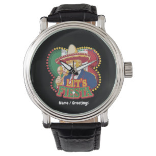 Let's Fiesta Funny Trump Cinco De Mayo Festive Watch