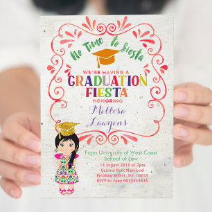 Let's fiesta Graduation Party Fiesta Invitation