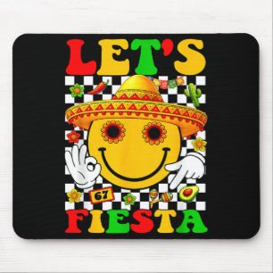 Let's fiesta groovy mexican boys girls kids cinco mouse pad