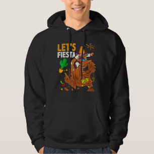 Lets Fiesta Kids Dinosaur Dab Mexican Party 5 De M Hoodie