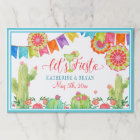 Lets Fiesta Margarita Watercolor Cactus Floral Art