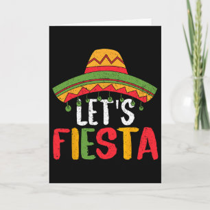 Let's Fiesta Mexican Cinco De Mayo 1 Card