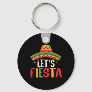 Let's Fiesta Mexican Cinco De Mayo 1 Key Ring