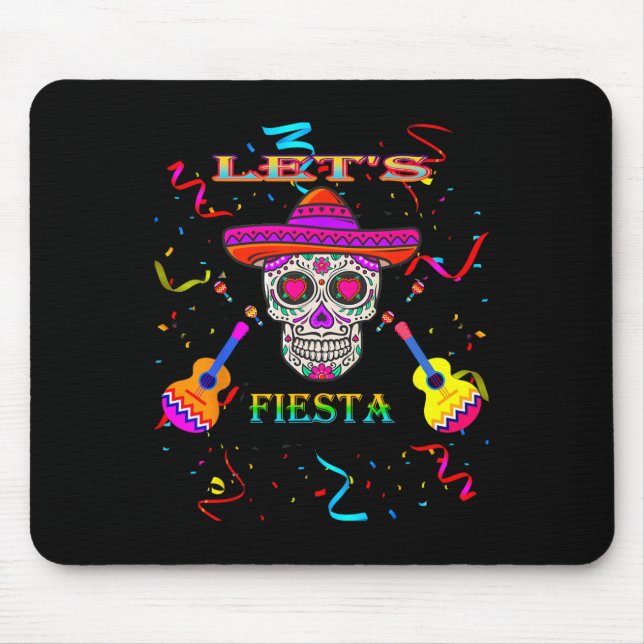 Let's Fiesta Mexican Cinco De Mayo  Mouse Pad (Front)