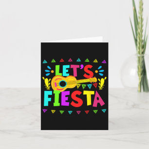 Lets Fiesta Mexican Cinco De Mayo Party  Card