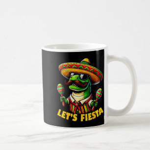 Let's fiesta mexican dino trex cinco de mayo coffee mug