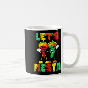 Let's fiesta mexican party cinco de mayo funny coffee mug