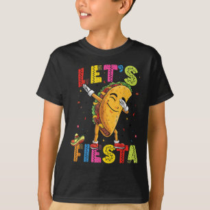 Lets Fiesta Mexican Toco Dabbing Poncho Cinco De M T-Shirt