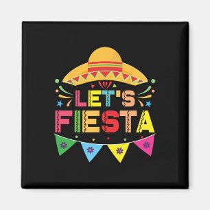 Let's Fiesta Mexico Fiesta Taco Guitar Cinco De Ma Magnet