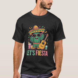 Let's Fiesta Party Mexican 5 De Mayo Funny Cinco D T-Shirt