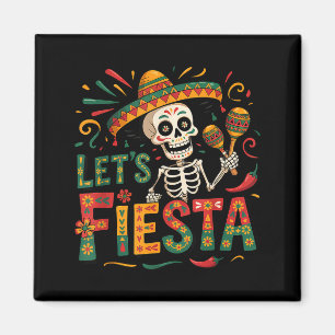 Let's fiesta party mexican 5 de mayo funny cinco magnet