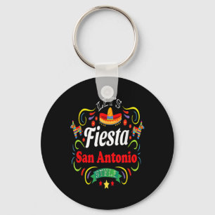 Let's Fiesta Shirt Drinking Party San Antonio Cinc Key Ring
