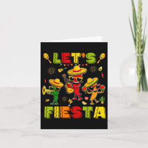 Let's Fiesta Shirt Mexican Party Let's Fiesta Cinc Card